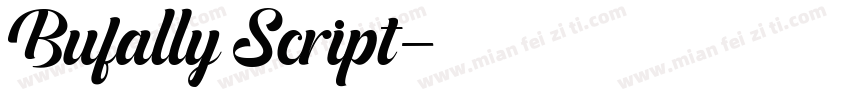 Bufally Script字体转换